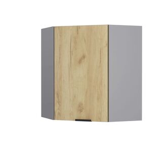 Craft Πάνω Ντουλάπι Γωνιακό Χρυσό Δρυς 60-60x30x72cm AlphaB2B |  Ντουλάπια στο espiti