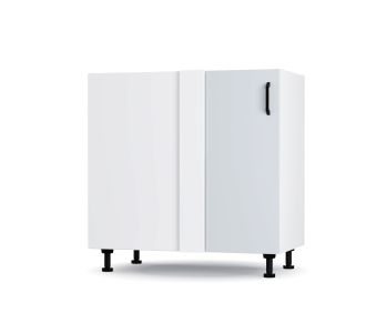 Modest Κάτω Γωνιακό Ντουλάπι Γκρι 80x48x82 εκ AlphaB2B |  Ντουλάπια στο espiti