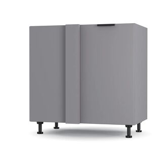 Craft Κάτω Γωνιακό Ντουλάπι Γραφίτη 100x48x82cm AlphaB2B |  Ντουλάπια στο espiti