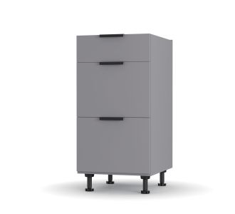 Craft Κάτω Ντουλάπι Συρταριέρα Γραφίτης 40x48x82cm AlphaB2B |  Ντουλάπια στο espiti