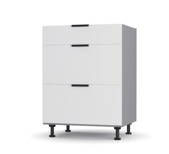 Craft Κάτω Ντουλάπι Συρταριέρα Λευκό 60x48x82cm AlphaB2B |  Ντουλάπια στο espiti