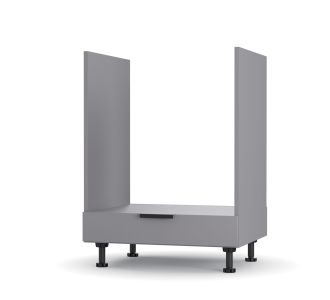Craft Κάτω Ντουλάπι Φούρνου Γραφίτης 60x48x82cm AlphaB2B |  Ντουλάπια στο espiti