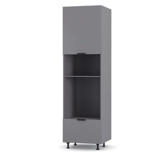 Craft Στήλη Κουζίνας Γραφίτη 60x57x214cm AlphaB2B |  Ντουλάπια στο espiti