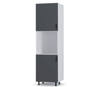Modest Στήλη Φούρνου Ανθρακί 60x57x214cm AlphaB2B |  Ντουλάπια στο espiti