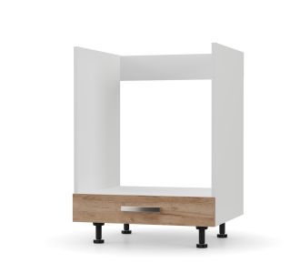 Charlotte Κάτω ντουλάπι Φούρνου 60x53x82εκ Χρυσός Δρυς AlphaB2B |  Ντουλάπια στο espiti