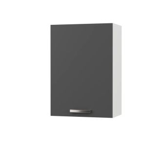 CHARLOTΤE Πάνω Ντουλάπι 50x30.5x71.8εκ με μεταλλικά χερούλια Γραφίτης AlphaB2B |  Ντουλάπια στο espiti