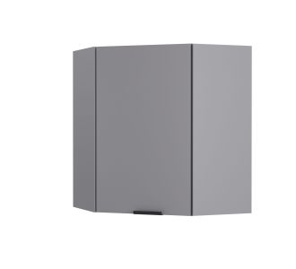Craft Πάνω Ντουλάπι Γωνιακό Γραφίτη 60-60x30x72cm AlphaB2B |  Ντουλάπια στο espiti