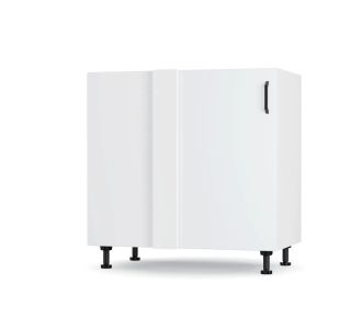 Modest Κάτω Γωνιακό Ντουλάπι Λευκό 100x48x82cm AlphaB2B |  Ντουλάπια στο espiti