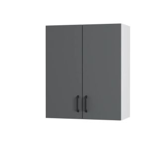 Modest Πάνω Ντουλάπι Ανθρακί 60x32x72εκ AlphaB2B |  Ντουλάπια στο espiti