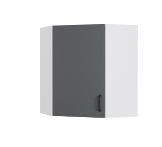 Modest Πάνω Ντουλάπι Γωνιακό Ανθρακί 60-60x30x72cm AlphaB2B |  Ντουλάπια στο espiti