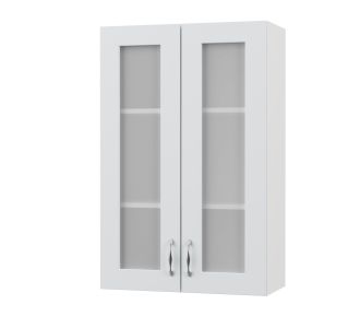 Modest Πάνω Ντουλάπι-Βιτρίνα Λευκό 60x30x92εκ AlphaB2B |  Ντουλάπια στο espiti