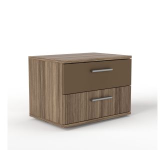 Κομοδίνο Juliet Σκούρο Δρυς-Μπρονζέ 50x35x37εκ AlphaB2B |  Κομοδίνα στο espiti