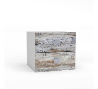 Κομοδίνο Pump 45x41x43cm Λευκό με Μοντέρνα Διακόσμηση AlphaB2B |  Παιδικά έπιπλα στο espiti