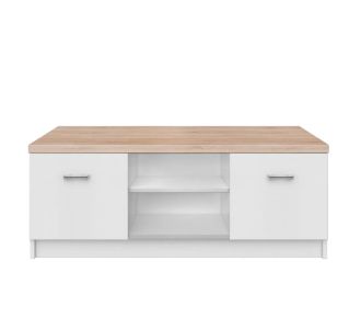Έπιπλο TV 120x42x46εκ Λευκό-Sonoma Με Δύο Ντουλάπια AlphaB2B |  Έπιπλα τηλεόρασης στο espiti