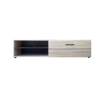 Έπιπλο TV Solo 163x41x38cm Sonoma με Wenge και MDF Καμπυλωτό τελείωμα στις πόρτες AlphaB2B |  Έπιπλα τηλεόρασης στο espiti