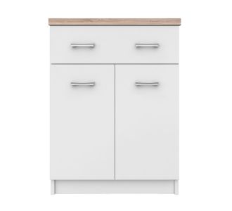 Κομότα Top Mix 60x33x85cm Λευκό-Σονόμα AlphaB2B |  Βιτρίνες - Έπιπλα εισόδου στο espiti