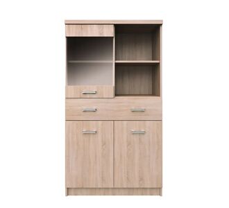 Βιτρίνα Δίφυλλη Top Mix 80x33x145cm Σονόμα AlphaB2B |  Συνθέσεις σαλονιού στο espiti
