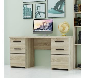 Γραφείο Solo 145 Sonoma με Wenge 145x60x76εκ AlphaB2B |  Γραφεία στο espiti