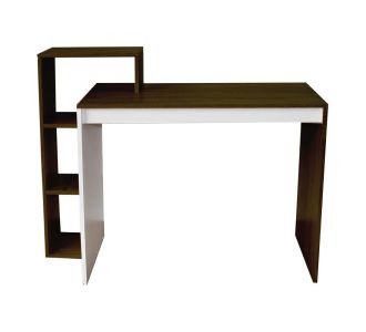 Γραφείο 110Ν Wenge-Λευκό 110x40x90εκ AlphaB2B |  Γραφεία στο espiti