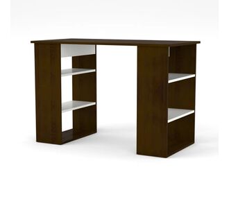 Γραφείο 110  Βέγγε-Λευκό με Ράφια 110x55x75εκ AlphaB2B |  Γραφεία στο espiti