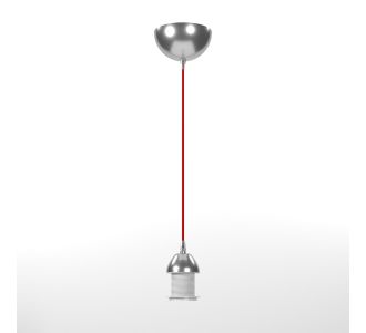 Καλώδιο Μονόφωτο υφασμάτινο Κόκκινο 150cm Ε27 AlphaB2B |  Φωτιστικά  στο espiti