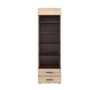 Βιβλιοθήκη Solo 2S 60x41x197 Sonoma με Wenge και MDF Καμπυλωτό τελείωμα AlphaB2B |  Παιδικά έπιπλα στο espiti