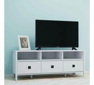 Έπιπλο TV Marocco Λευκό 149x47x57.5cm AlphaB2B |  Έπιπλα τηλεόρασης στο espiti
