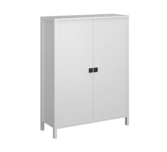 Κομότα Δίφυλλη Marocco Λευκό 99x37x130.5cm AlphaB2B |  Βιτρίνες - Έπιπλα εισόδου στο espiti