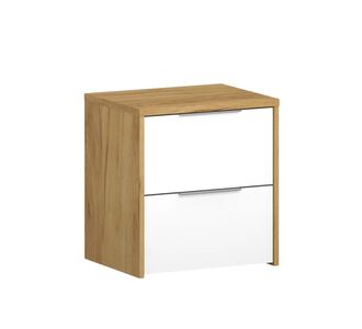 Κομοδίνο Avanti Χρυσός Δρυς-Λευκό 49.8x39.7x53.7cm AlphaB2B |  Κομοδίνα στο espiti