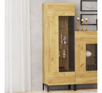 Βιτρίνα Santes Χρυσό Δρυς 64.2x42x197.5cm AlphaB2B |  Συνθέσεις σαλονιού στο espiti
