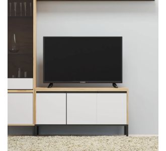 Έπιπλο Τηλεόρασης Palmor Χρυσό Δρυς-Λευκό 113.5x40x60cm AlphaB2B |  Έπιπλα τηλεόρασης στο espiti