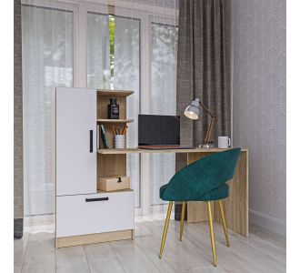 Γραφείο Standart Σονόμα Λευκό 150x59x120εκ AlphaB2B |  Γραφεία στο espiti