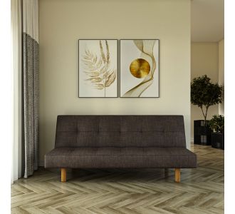 Καναπές Κρεβάτι Hermes Τριθέσιος Καφέ 180x95x82cm AlphaB2B |  Καναπέδες στο espiti