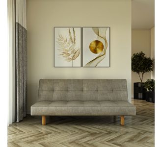 Καναπές Κρεβάτι Hermes Τριθέσιος Μπεζ 180x95x82cm AlphaB2B |  Καναπέδες στο espiti