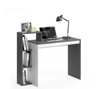 Γραφείο 110ΝSΟ Γραφίτη-Λευκό 110x40x90cm AlphaB2B |  Γραφεία στο espiti