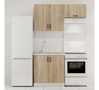 Κουζίνα Modest Σετ 3 Κουτιών Σονόμα Άνω Κουτιά 140cm Κάτω 80cm AlphaB2B |  Σετ Κουζίνες στο espiti