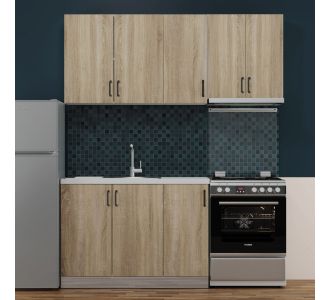 Κουζίνα Modest Σετ 5 Κουτιών Σονόμα Άνω Κουτιά 170cm Κάτω 110cm AlphaB2B |  Σετ Κουζίνες στο espiti