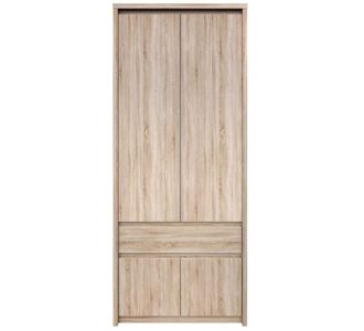 Ντουλάπα Δίφυλλη Norton Sonoma 88x55x210εκ AlphaB2B |  Ντουλάπες ρούχων στο espiti