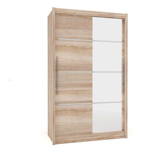 Ντουλάπα Δίφυλλη Ilona Sonoma 130x61x215εκ MDF AlphaB2B |  Ντουλάπες ρούχων στο espiti