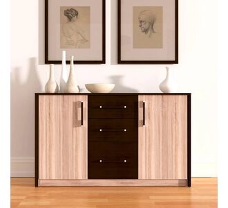 Μπουφές Scarlet 136x46x82εκ με MDF Διακόσμηση Σονόμα-Βέγκε AlphaB2B |  Μπουφέδες στο espiti