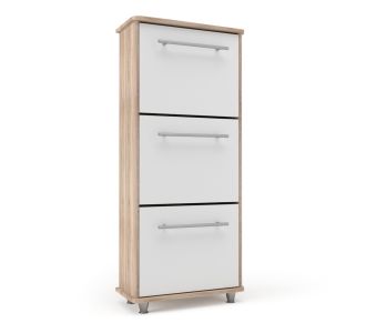 Παπουτσοθήκη Niag 5803D 58x26.5x132εκ Σονόμα-Λευκή AlphaB2B |  Παπουτσοθήκες στο espiti