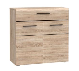 Μπουφές Solo 80x34x74cm Sonoma με Wenge και MDF Καμπυλωτό τελείωμα στις πόρτες AlphaB2B |  Μπουφέδες στο espiti
