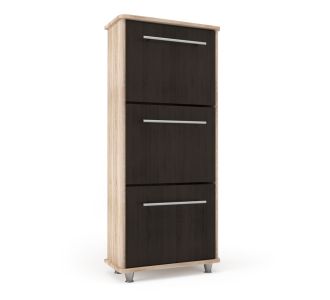 Παπουτσοθήκη Niag580 58x26.5x132εκ Wenge-Sonoma AlphaB2B |  Παπουτσοθήκες στο espiti