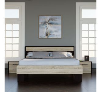 Κρεβάτι Scarlet Διπλό Με Σομιέ Σονόμα-Βέγκε 160x200cm AlphaB2B |  Κρεβάτια στο espiti