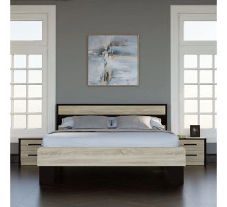Κρεβάτι Scarlet Διπλό Με Σομιέ Σονόμα-Βέγκε 160x200cm AlphaB2B |  Κρεβάτια στο espiti