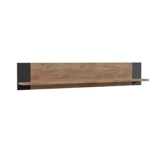 Ράφι τοίχου OLD WOOD Χρυσός Δρύς με Μαύρο 115.6x17.6x20εκ AlphaB2B |  Ραφιέρες τοίχου στο espiti