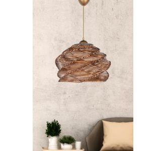 Κρεμαστό Φωτιστικό Μονόφωτο Καφέ Φ35x80cm E27 AlphaB2B |  Οροφής στο espiti