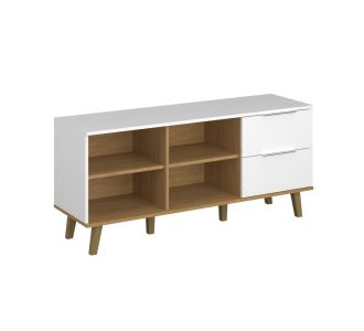 Μπουφές Neptune Λευκό-Σονόμα 134x40x61cm AlphaB2B |  Μπουφέδες στο espiti