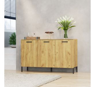 Μπουφές Santes Χρυσό Δρυς-Γραφίτη 155x42x92.5cm AlphaB2B |  Μπουφέδες στο espiti