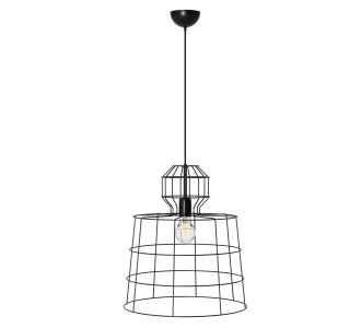 Κρεμαστό Φωτιστικό Μονόφωτο Μαύρο Ε27 Φ40x103cm AlphaB2B |  Οροφής στο espiti